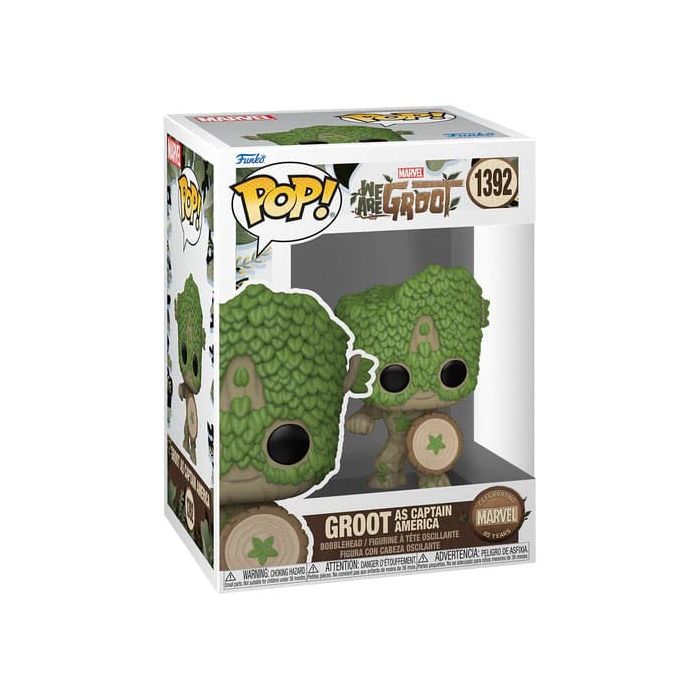 We Are Groot POP! Movies Vinyl Figure Captain America 9 cm