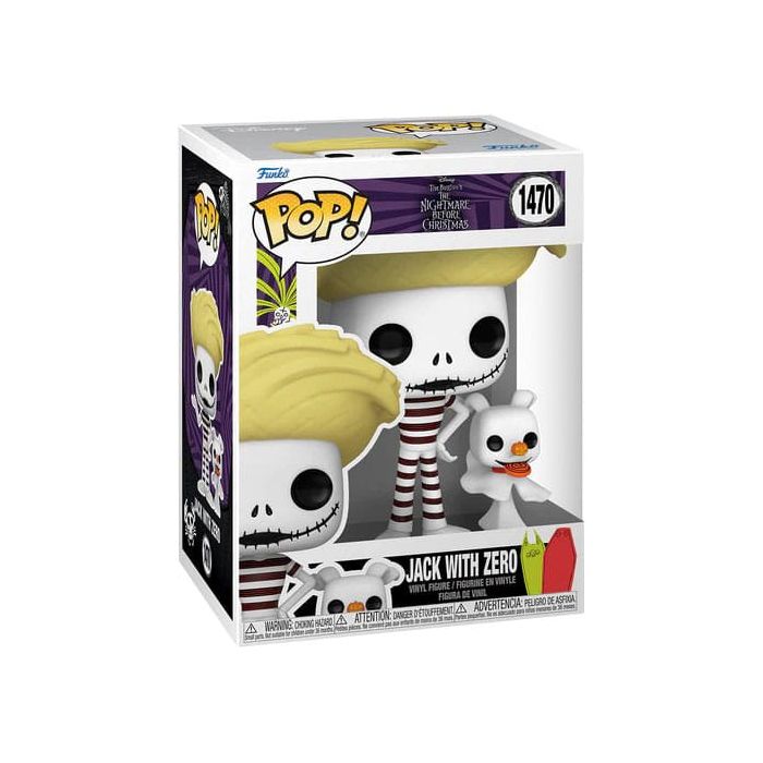Nightmare before Christmas POP! Disney Vinyl Figure Jack w/Zero(Beach) 9 cm 