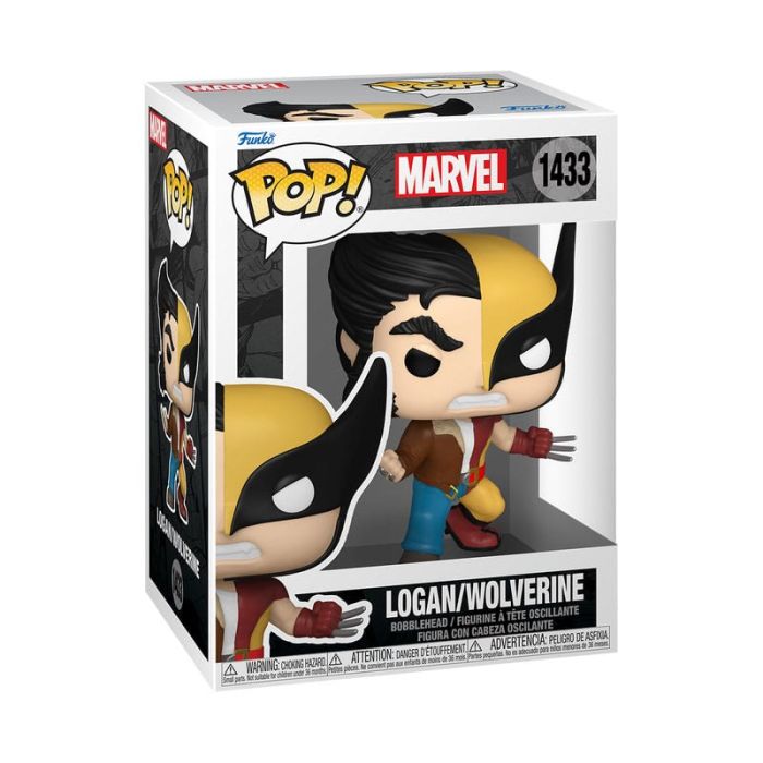 Marvel POP! Vinyl Figure Split- Wolverine/Logan 9 cm 