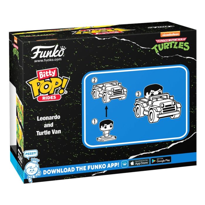 Teenage Mutant Ninja Turtles POP! Rides Vinyl Figure Leonardo w/Van 2,5 cm 