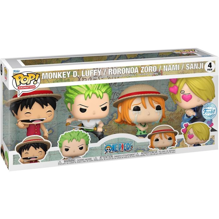 One Piece POP! Animation Vinyl Figure 4-Pack Refresh 4PK(EMEA) 9 cm