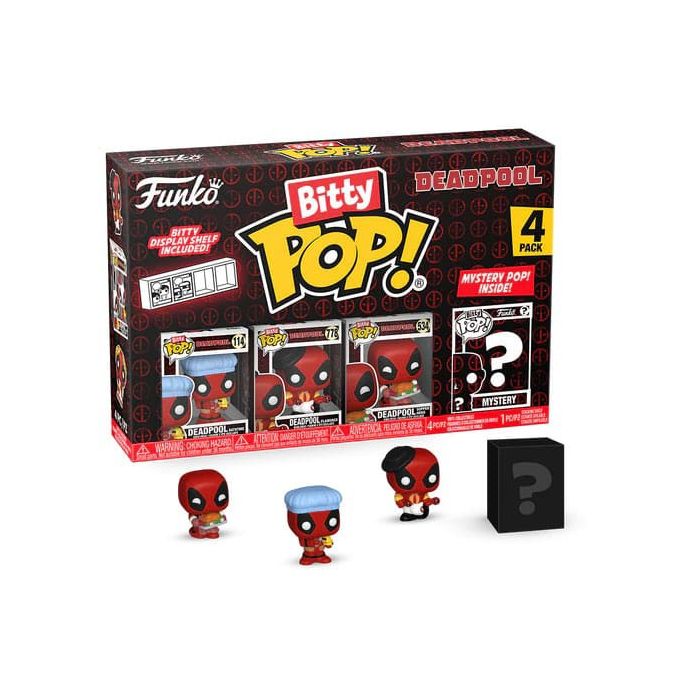 Deadpool Bitty POP! Vinyl Figure 4-Pack Bathtime 2,5 cm
