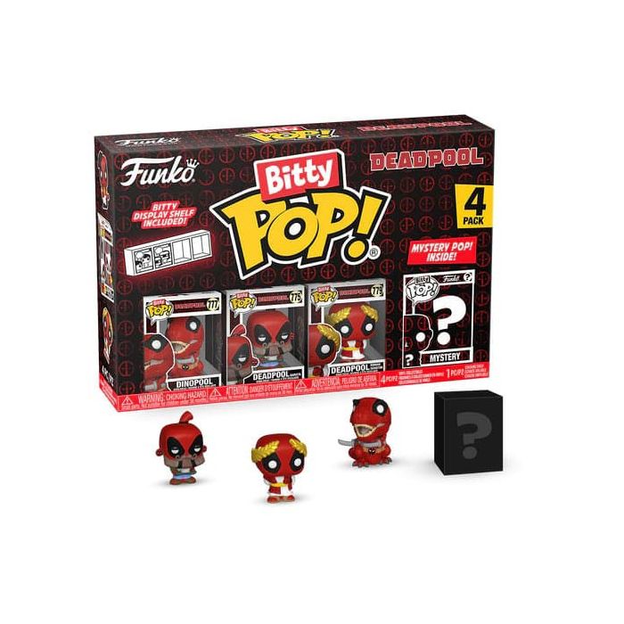 Deadpool Bitty POP! Vinyl Figure 4-Pack Dinopool 2,5 cm