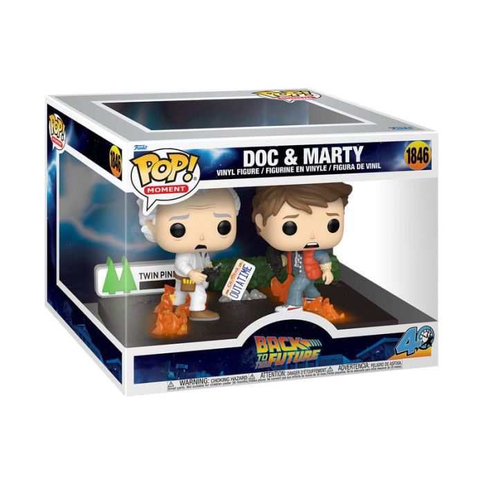Back to the Future POP Moments Vinyl Figures Doc&Marty 9 cm