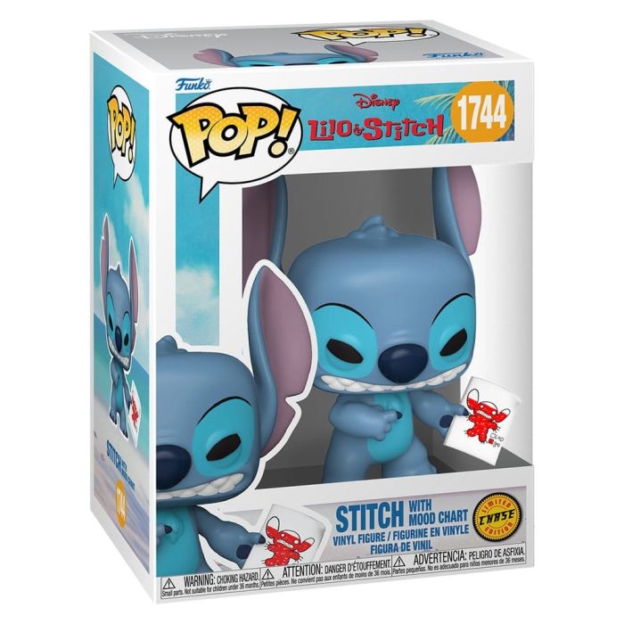 Lilo & Stitch POP! Vinyl Figure Stitch with Mood Chart 9 cm