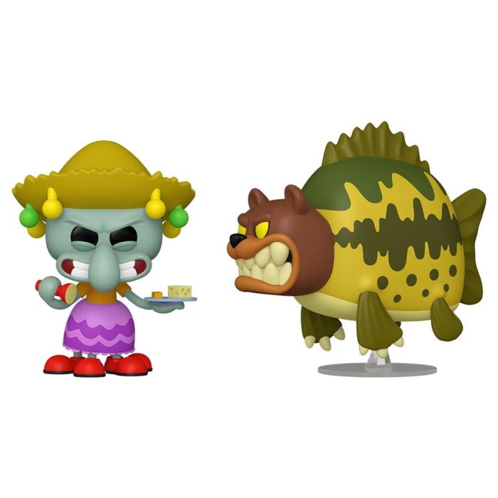 SpongeBob SquarePants POP! Animation Vinyl Figure 2-Pack Squidward & Sea Bear 9 cm