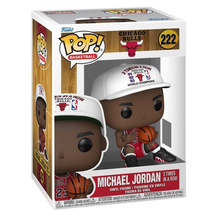 NBA Legends POP! Sports Vinyl Figure Chicago Bulls: Michael Jordan 3 Times in a Row 9 cm