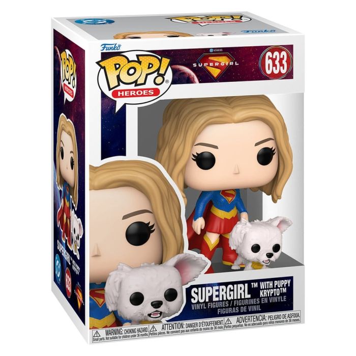 Supergirl (2026) POP! Heroes Vinyl Figure Supergirl with Puppy Krypto 9 cm