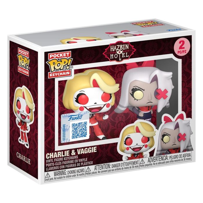 Hazbin Hotel POP! Vinyl Keychain 2-Pack Charlie & Vaggie 4 cm
