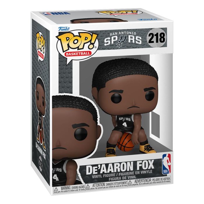 NBA POP! Basketball Vinyl Figure San Antonio Spurs: De'Aaron Fox (2025 Icon Edition Uniform) 9 cm
