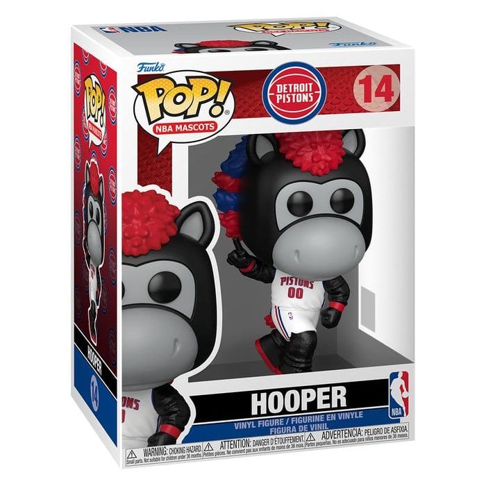 NBA POP! Basketball Vinyl Figure Mascots: Pistons- Hooper 9 cm