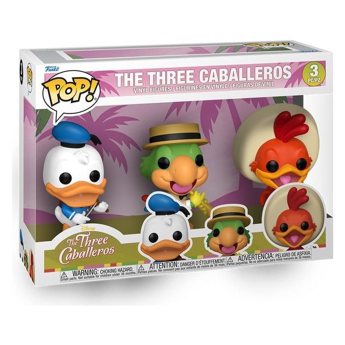 Disney POP! Vinyl Figure 3-Pack The Three Caballeros 9 cm
