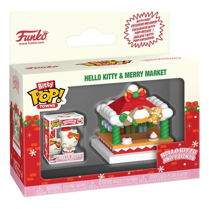 Hello Kitty Bitty POP! Towns Vinyl Figure Holiday- Merry Market