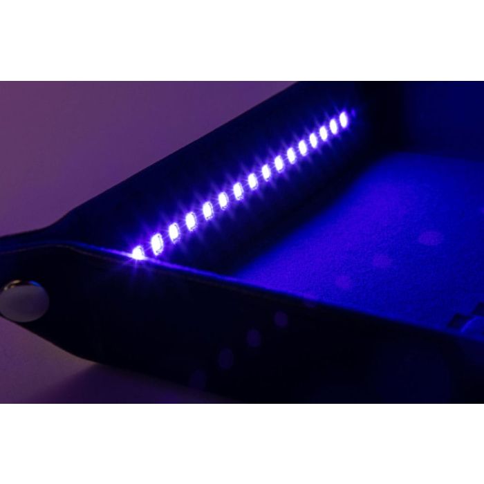 FanRoll Shadowlight Folding Blacklight Dice Tray Black