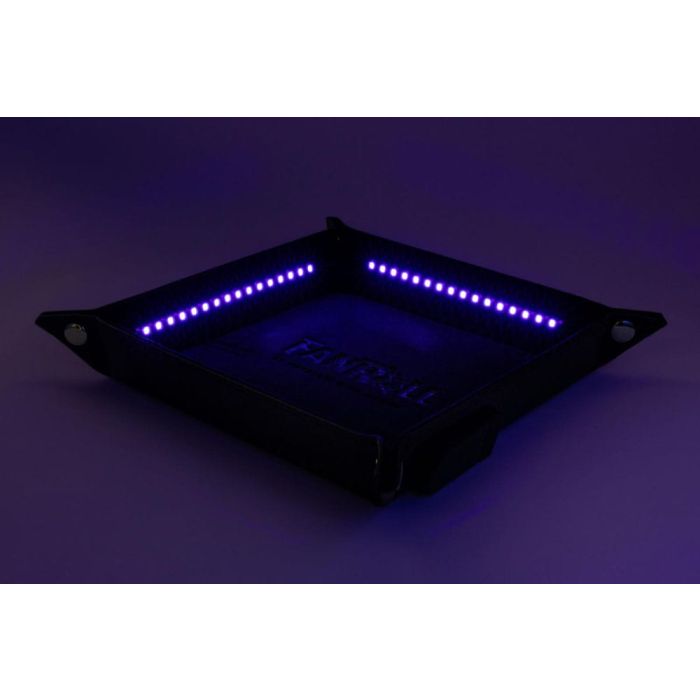 FanRoll Shadowlight Folding Blacklight Dice Tray Black