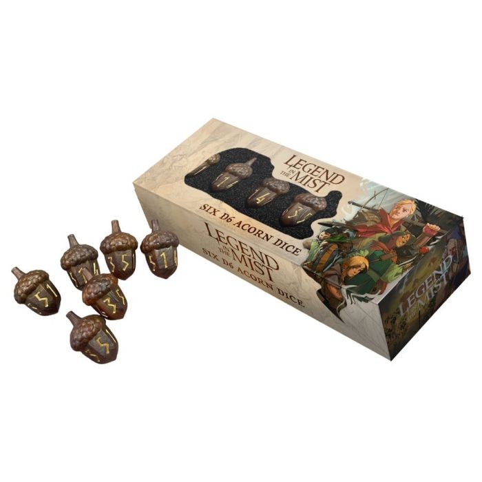 FanRoll Legend in the Mist Dice Set D6 Resin Acorn (6)