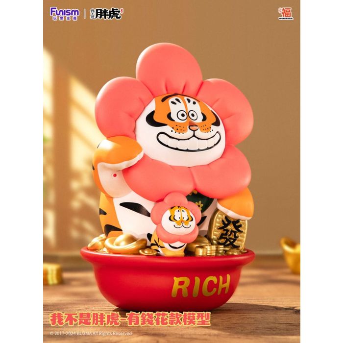 I Am Not Fat Tiger Statue 1/7 Alexander the Tiger Rich Flower 20 cm   