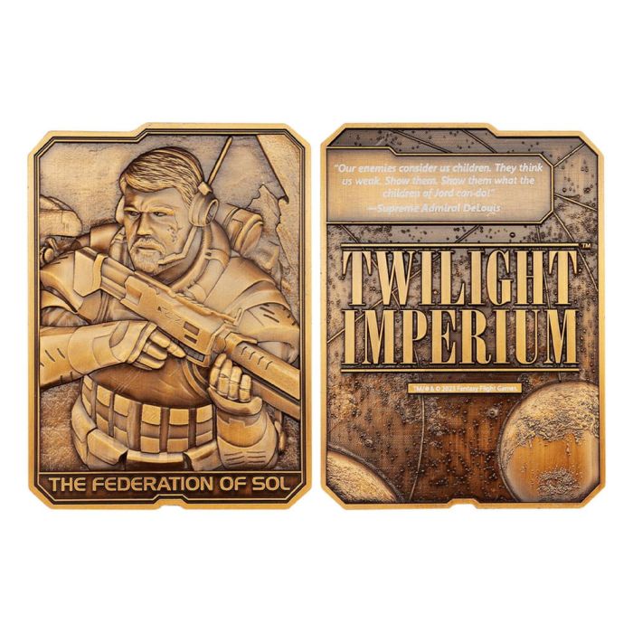 Twilight Imperium Ingot The Federation of Sol Limited Edition 