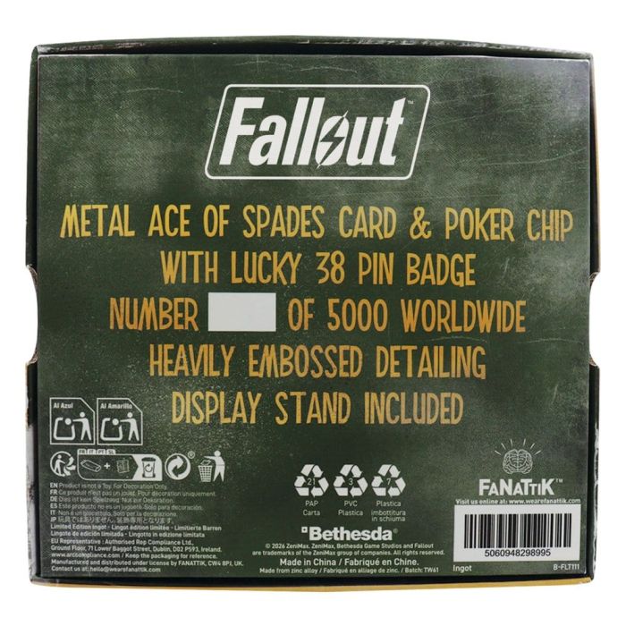 Fallout: New Vegas Replica Lucky 38 Imitation Gold Casino Set Limited Edition