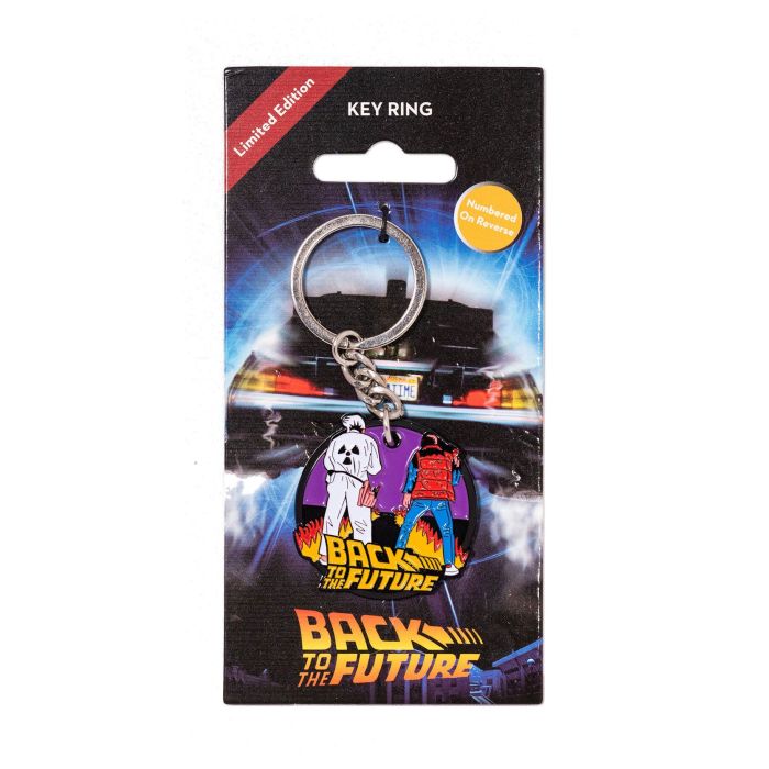 Back to the Future Metal Keychain Marty & Doc