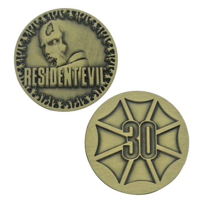 Resident Evil Collectable Coin 30th Anniversary Antique Brass