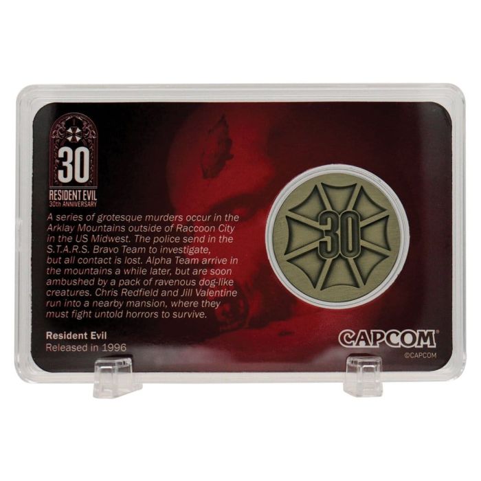 Resident Evil Collectable Coin 30th Anniversary Antique Brass