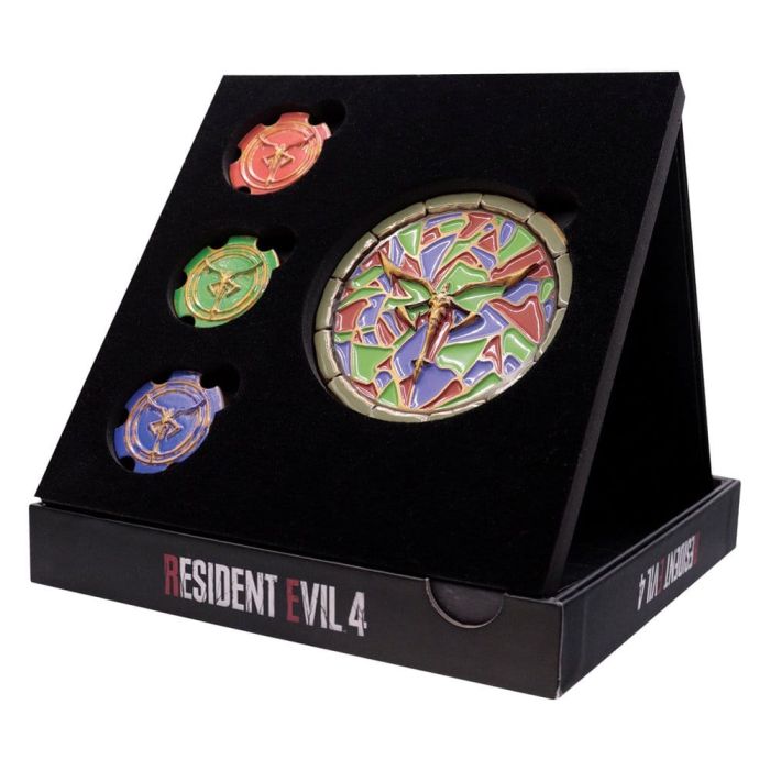 Resident Evil 4 Replica Church Puzzle Medallion Set