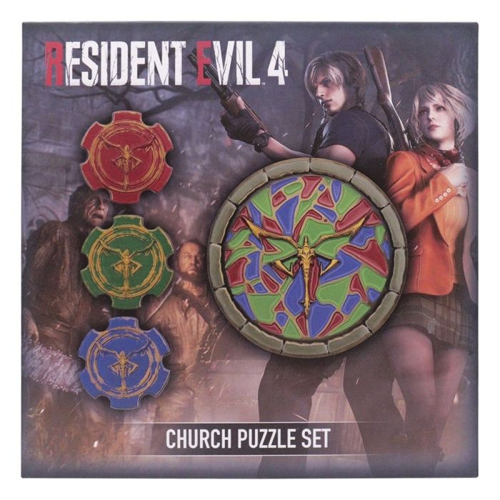 Resident Evil 4 Replica Church Puzzle Medallion Set