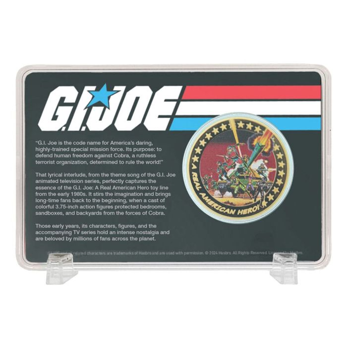 G.I. Joe Collectable Coin A Real American Hero 60th Anniversary 24k Gold Plated Limited Edition     