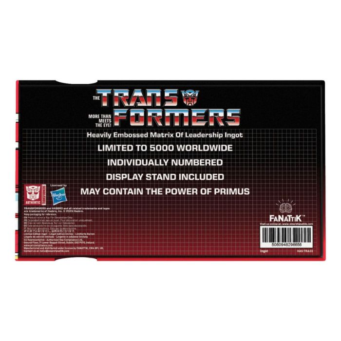Transformers Replica Matrix of Leadership Metal Limited Edition 14 cm  