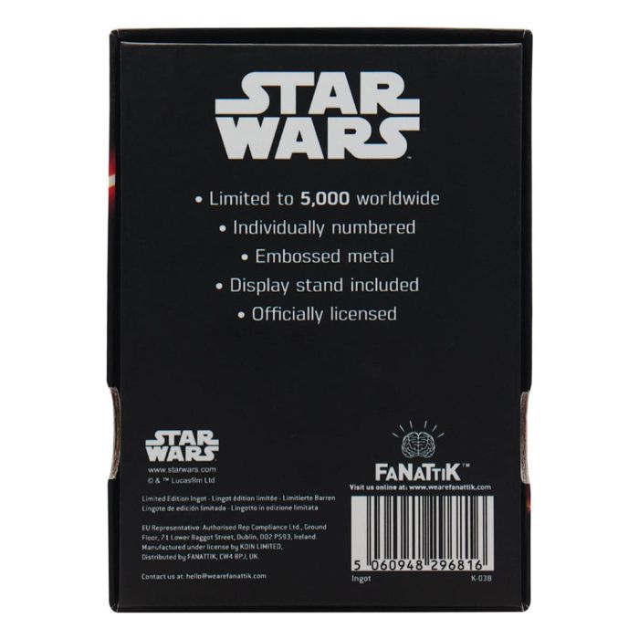 Star Wars Ingot Luke and Vader Limited Edition  
