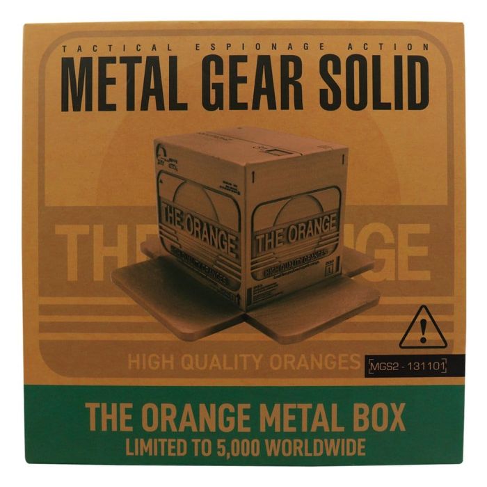 Metal Gear Solid 2 Replica Cardboard Box Antique Gold  
