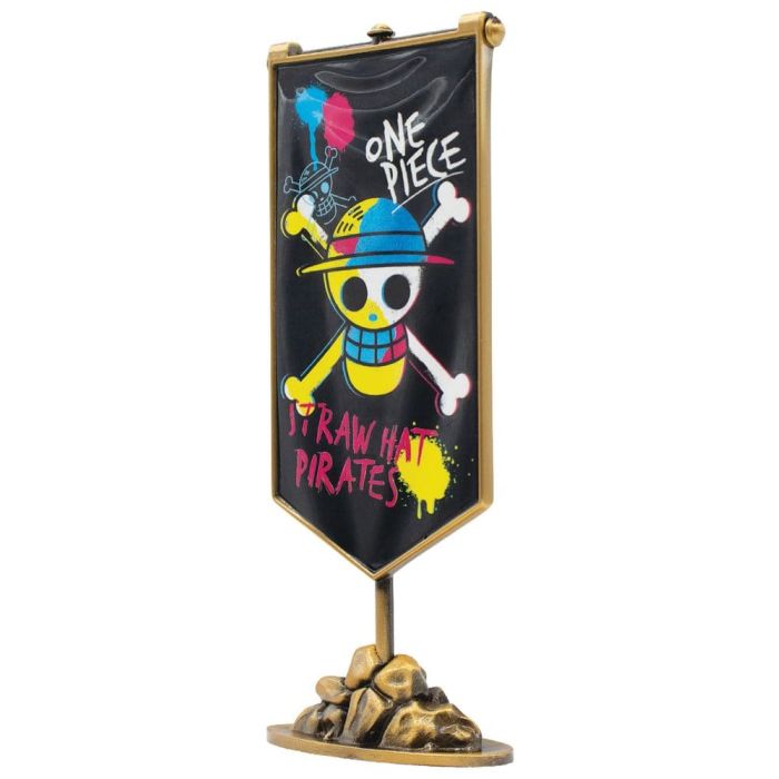One Piece Replica Straw Hat Pirates Metal Banner 11 x 6 cm