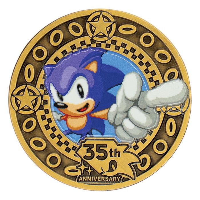 Sonic the Hedgehog Collectable Coin 35th Anniversary Limited Edition