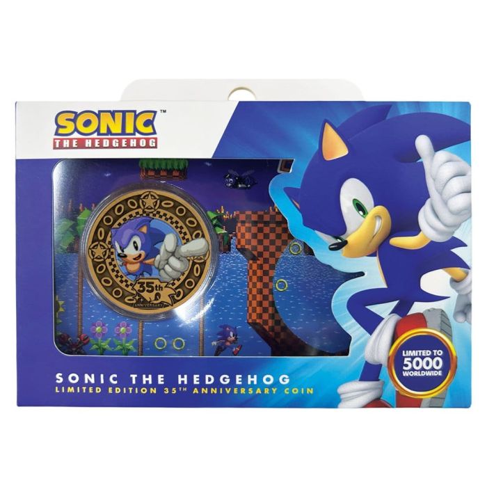 Sonic the Hedgehog Collectable Coin 35th Anniversary Limited Edition