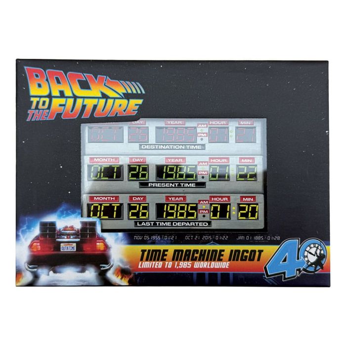 Back To The Future Ingot 40th Anniversary Time Circuits Limited Edition 