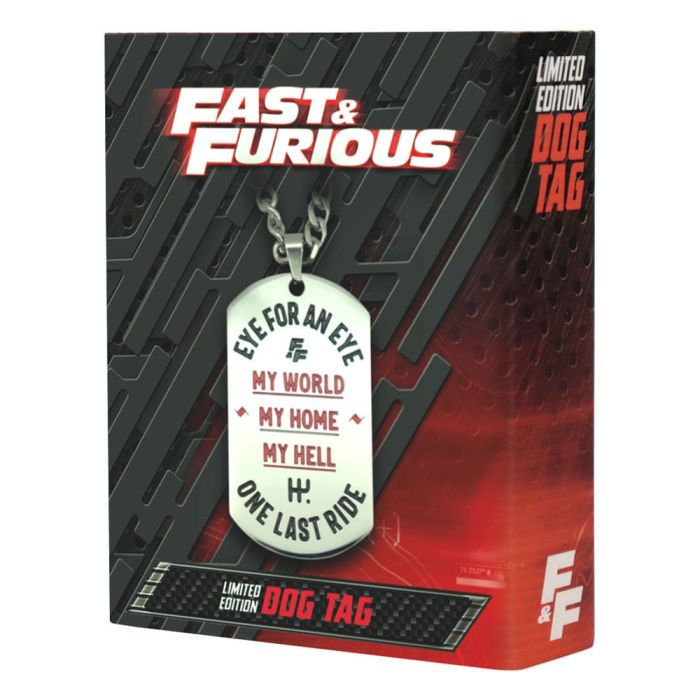 Fast & Furious Dog Tags with ball chain 