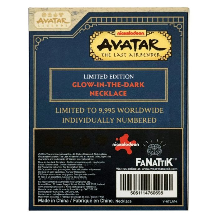 Avatar: The Last Airbender Limited Edition Glow-in-the-Dark Elements Necklace
