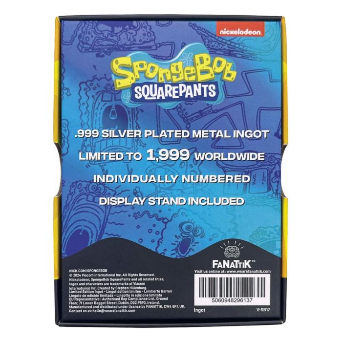 SpongeBob SquarePants Ingot 25th Anniversary Limited Edition   