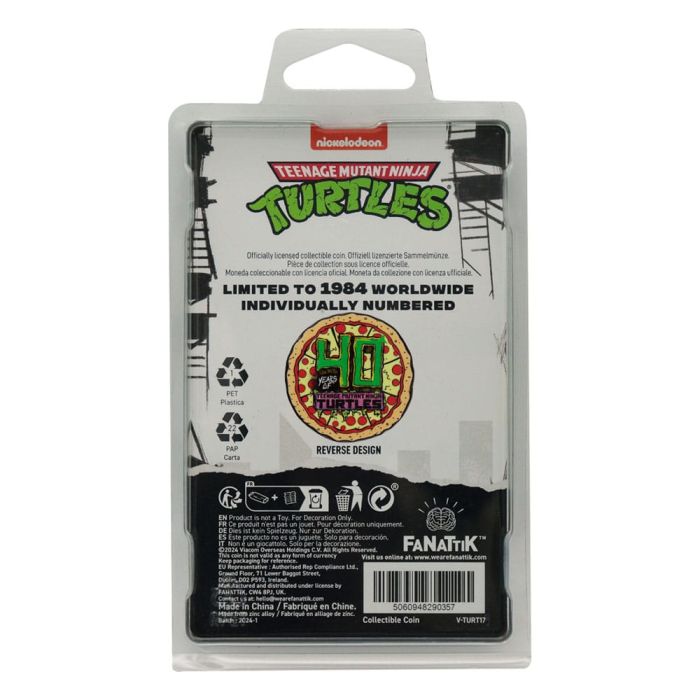 Teenage Mutant Ninja Turtles Collectable Coin 40th Anniversary Limited Edition   