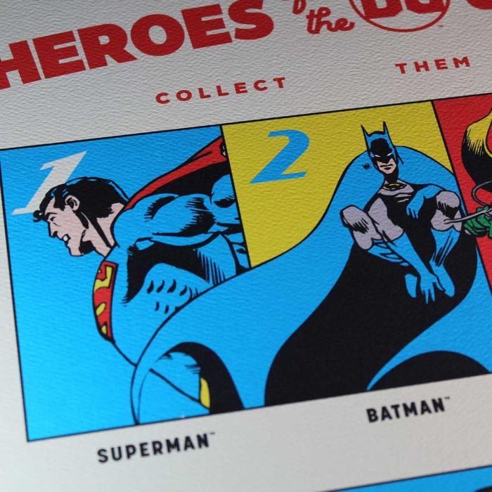 DC Comis Art Print 90th Anniversary Heroes Limited Edition 42 x 30 cm  