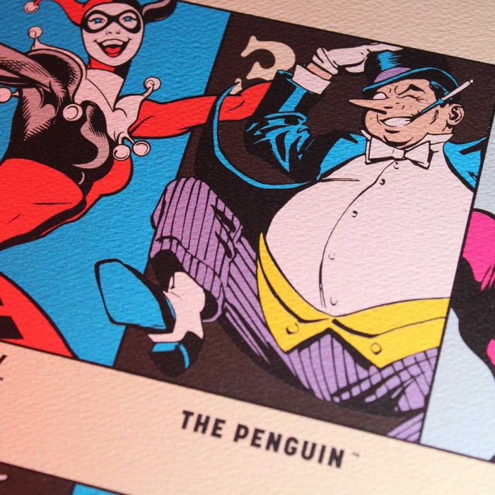 DC Comis Art Print 90th Anniversary Villains Limited Edition 42 x 30 cm  
