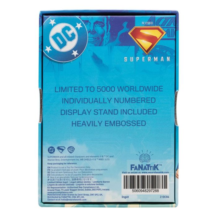 Superman 2025 Ingot Last Son of Krypton Limited Edition 