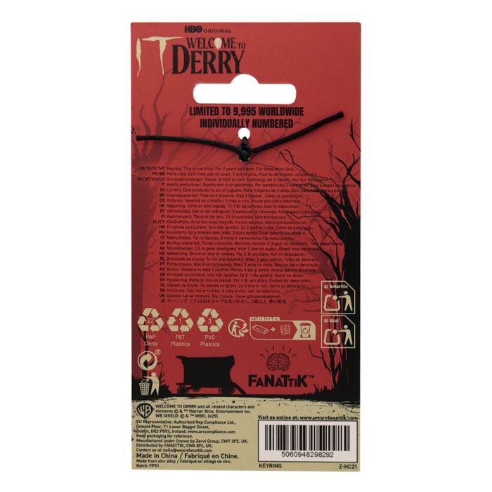 It Keychain Welcome to Derry The Losers Limited Edition          