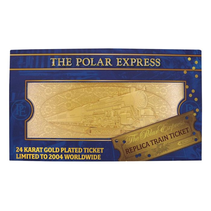 Polar Express Replica Train Ticket 24k Gold Plated Limited Edition 