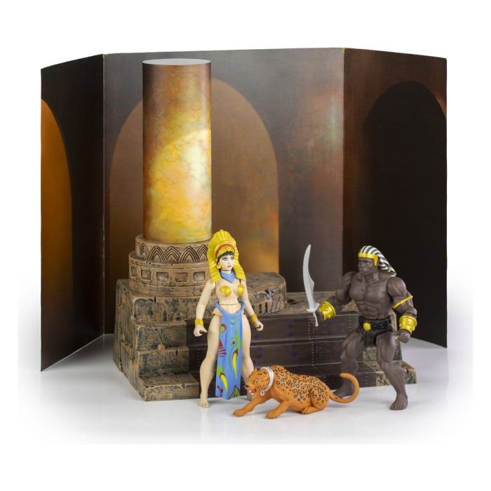 The Savage World of Frazetta Action Figure Set Egyptian Queen & The Guard (Museum Edition) 14 cm