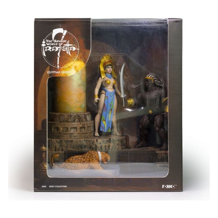 The Savage World of Frazetta Action Figure Set Egyptian Queen & The Guard (Museum Edition) 14 cm
