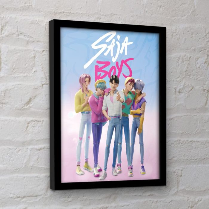 KPop Demon Hunters Collector Print Framed Poster Saja Boys
