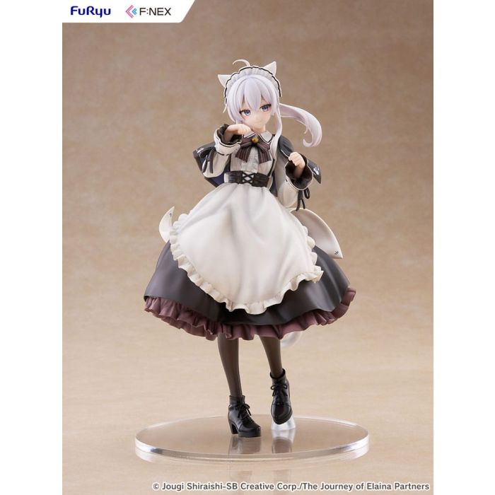 Wandering Witch: The Journey of Elaina F:NEX PVC Statue 1/7 Elaina Maid costume with cat ears Ver. 24 cm
