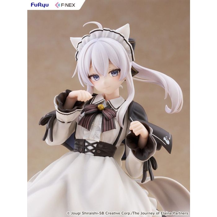Wandering Witch: The Journey of Elaina F:NEX PVC Statue 1/7 Elaina Maid costume with cat ears Ver. 24 cm